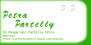 petra partelly business card